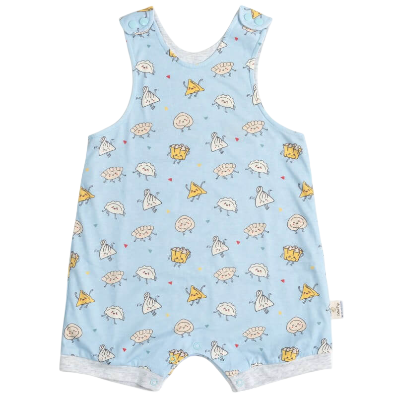 Cotton Pigs Organic Reversible Romper - Dancing Dumplings