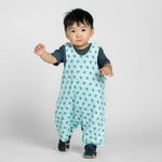 Cotton Pigs Organic Reversible Romper - Dino & Cactus
