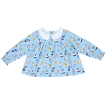Cotton Pigs Organic Teatime Blouse - Funny Cats