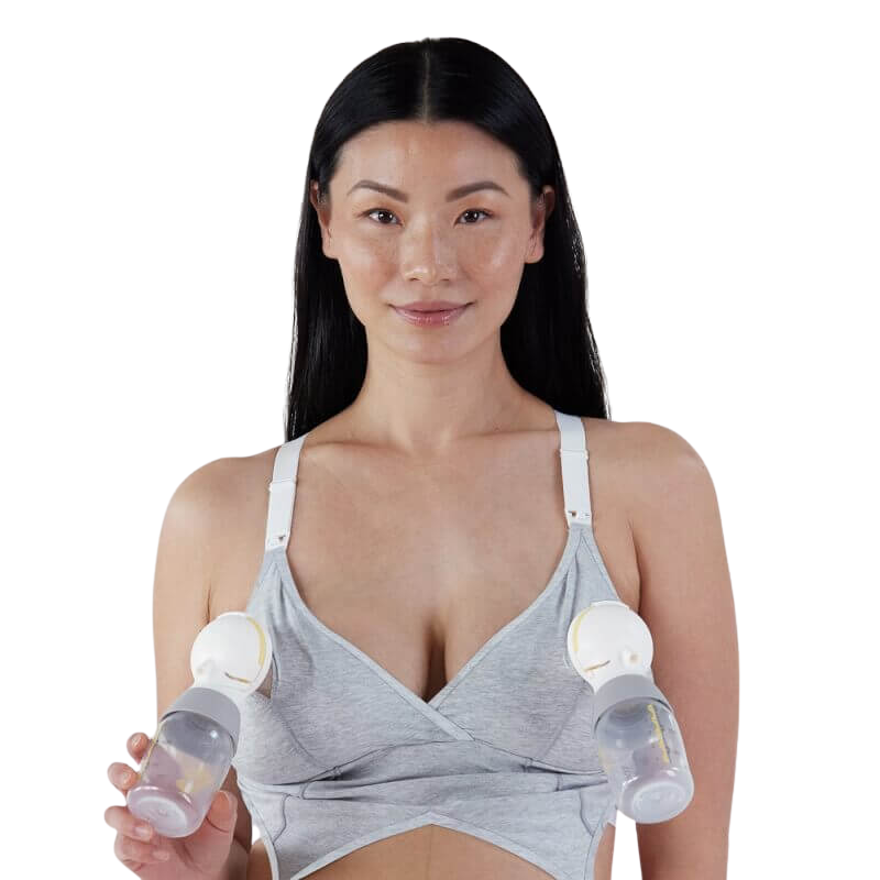 Bravado Designs Original Pumping and Nursing Bra Sustainable - Dove Heather - Small