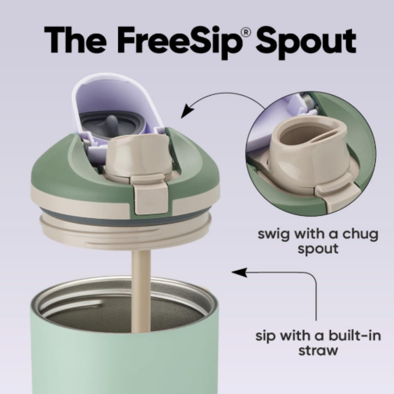 Owala Owala Owala FreeSip® 不鏽鋼保溫杯 40 盎司/1180 毫升 - 尤加利色