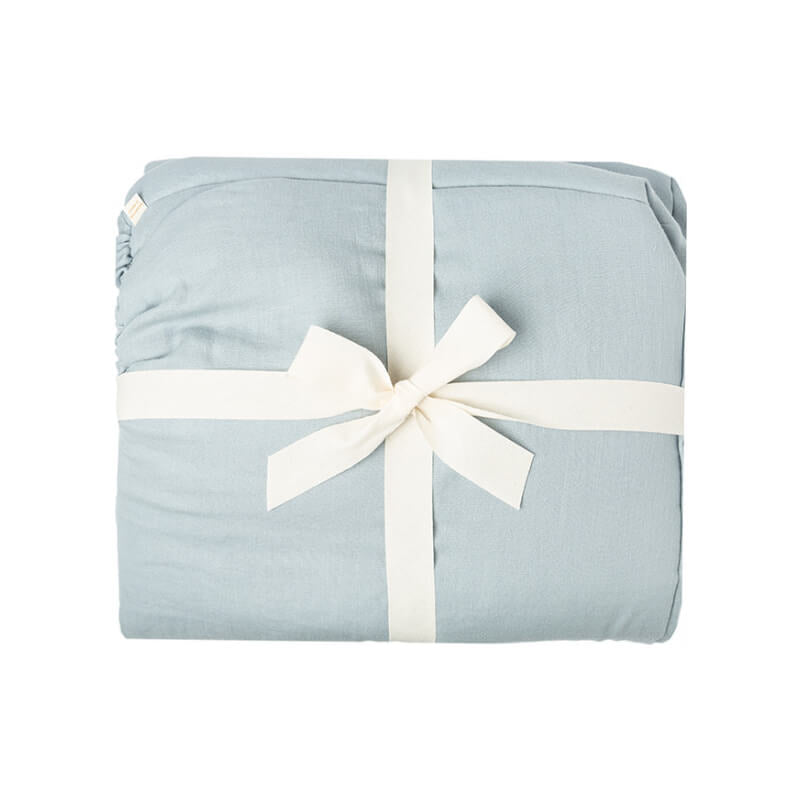 Nobodinoz Padded Baby Moses Cover - Riviera Blue (Cover Only)
