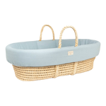 Nobodinoz Padded Baby Moses Cover - Riviera Blue (Cover Only)