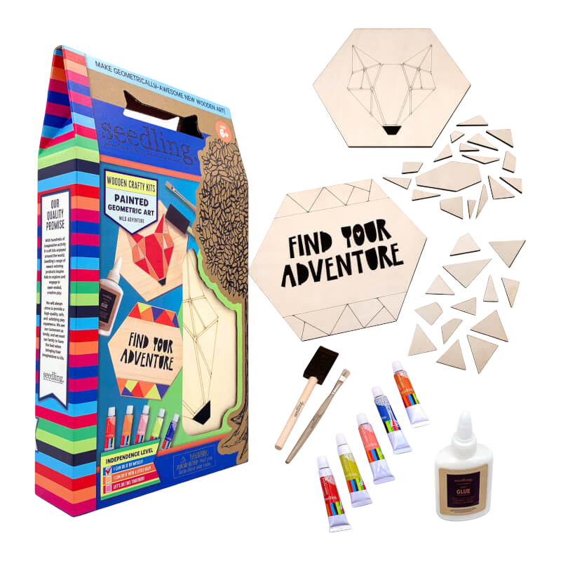 Seedling Painted Geometric Art (Fox)