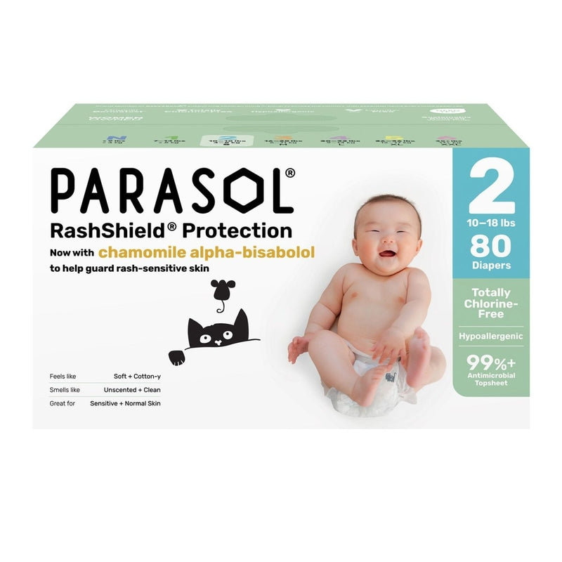 Parasol Clear+Dry Natural Diapers Size 2/S - 40x4pcs