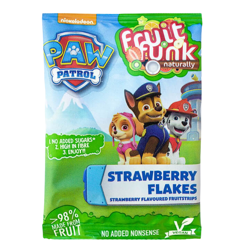 Fruitfunk Paw Patrol Strawberry Flakes 16g (Happybag)