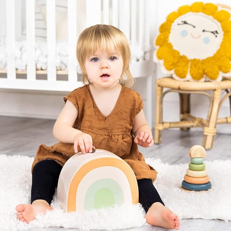 Pearhead Ceramic Rainbow Bank