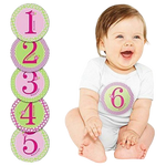 Pearhead First Year Belly Stickers - Pink