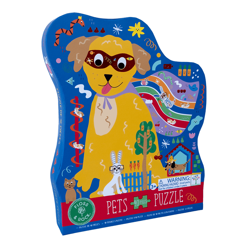 Floss & Rock Pets Puzzle 40-Piece