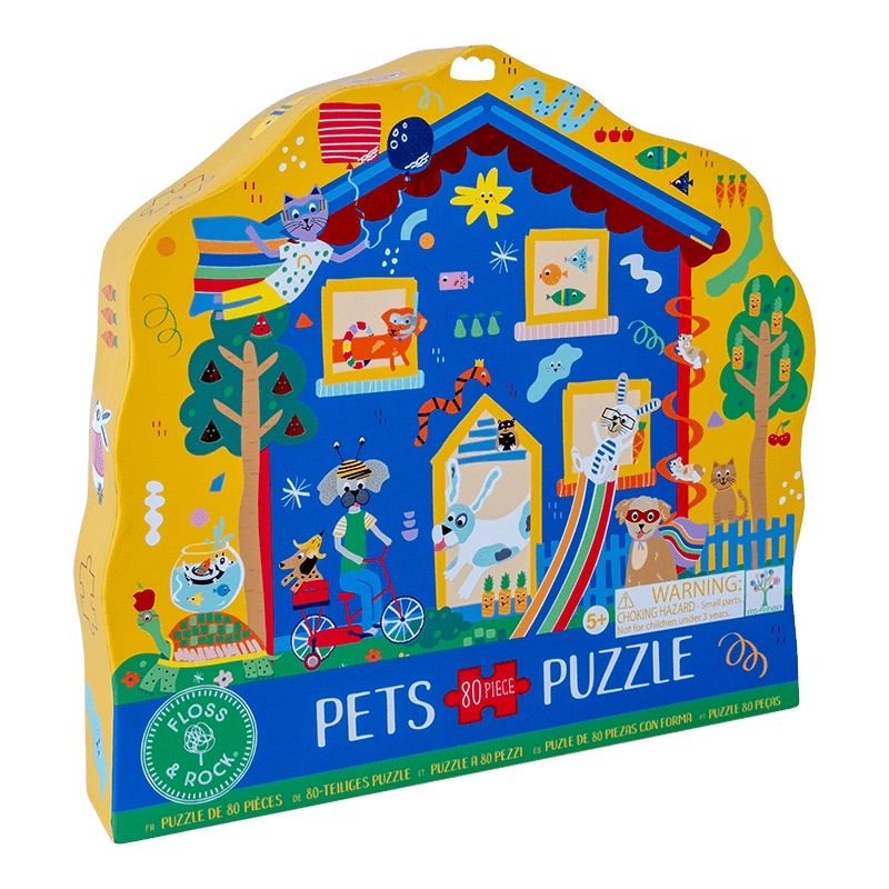 Floss & Rock Pets Puzzle 80-Piece