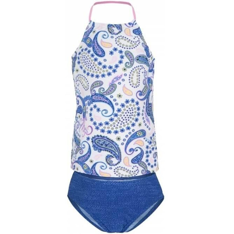 Platypus Boho Paisley UPF50+ Hi Neck Tankini