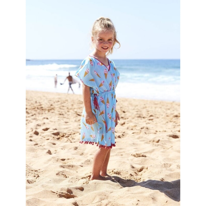 Platypus Gelato Sundress with Pom Poms