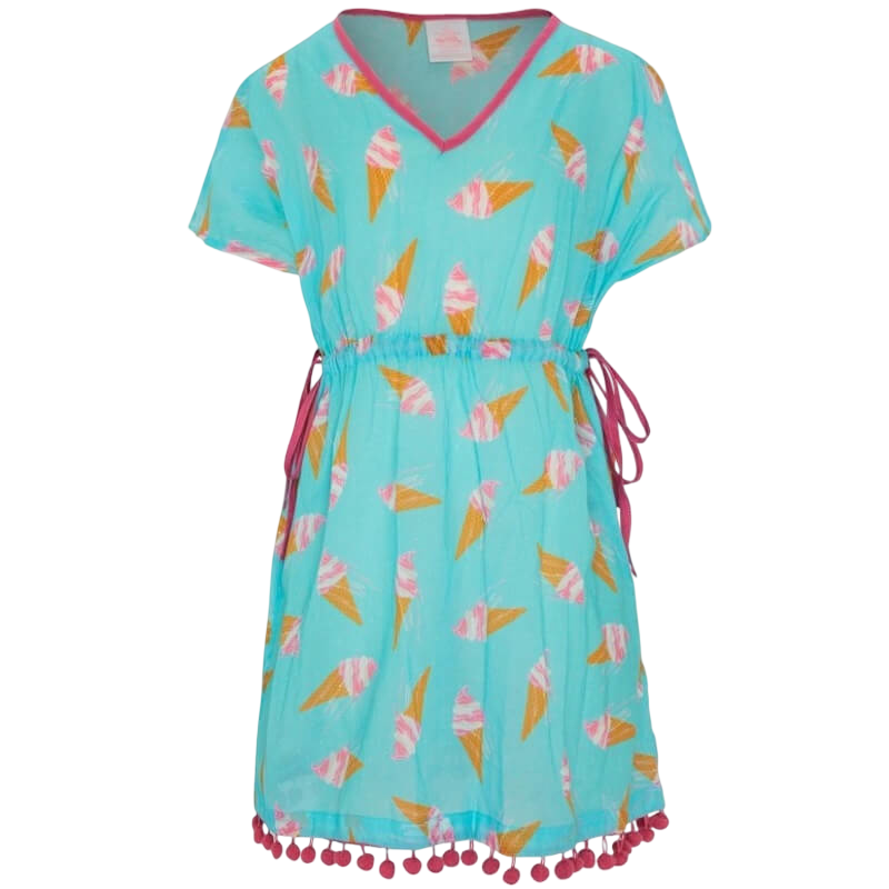 Platypus Gelato Sundress with Pom Poms