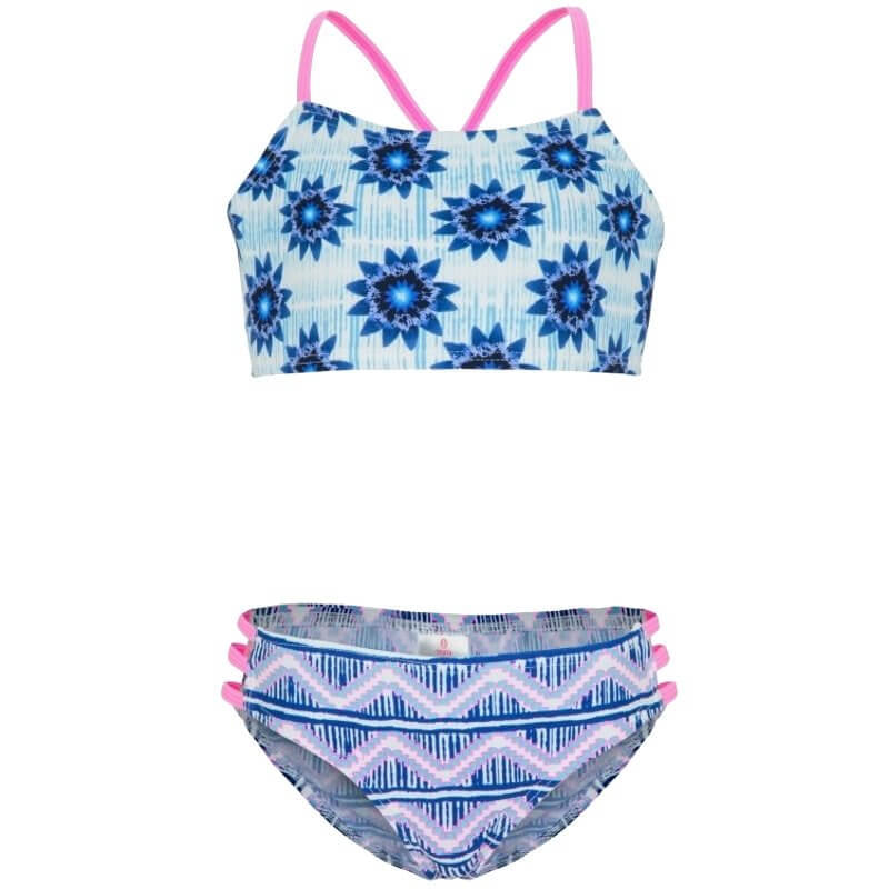 Platypus Inky Bloom UPF50+ Hi Neck Bikini