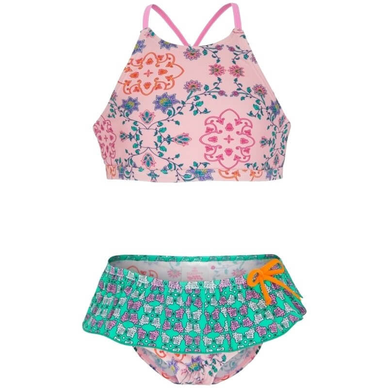 Platypus Secret Garden UPF50+ Hi Neck Bikini