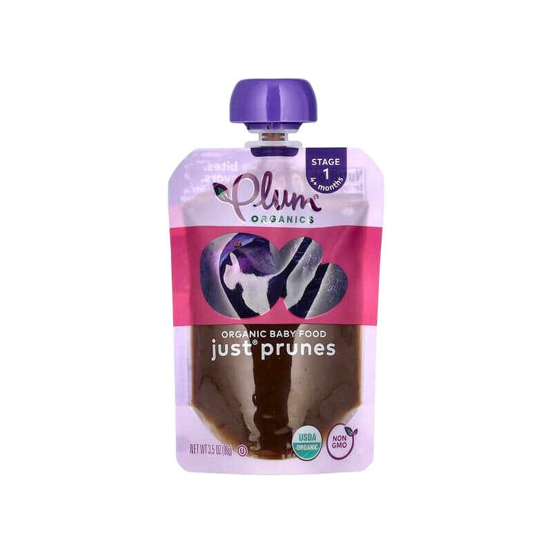 Plum Organics Organic Baby Food 4 Months+ Just Prunes 3.5 oz (99 g)