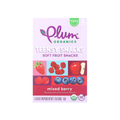Plum Organics Teensy Snacks 軟水果零食，適合12個月以上的寶寶，混合莓果口味，5包，每包0.35盎司（10克）。
