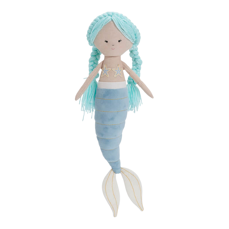 泡泡毛絨玩具 - 藍色美人魚瑪麗埃拉