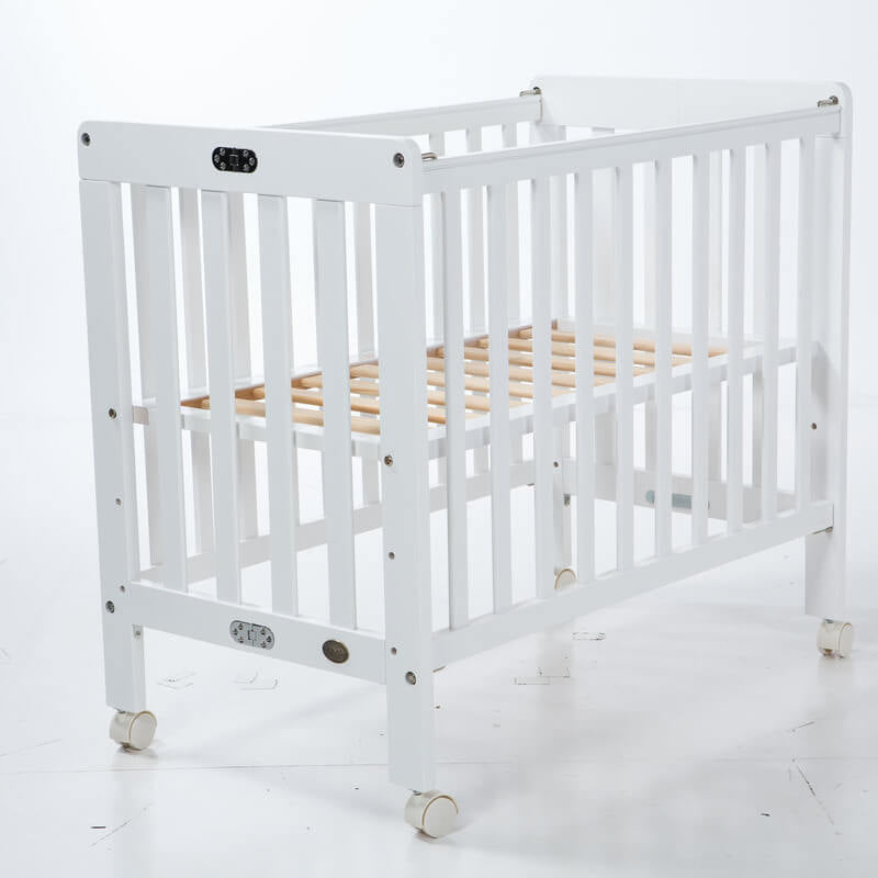 LA Baby 2100 Folding Crib - White
