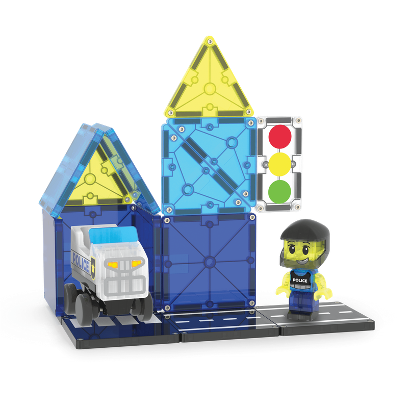Magna-Tiles Police Patrol™ 20 Piece Set