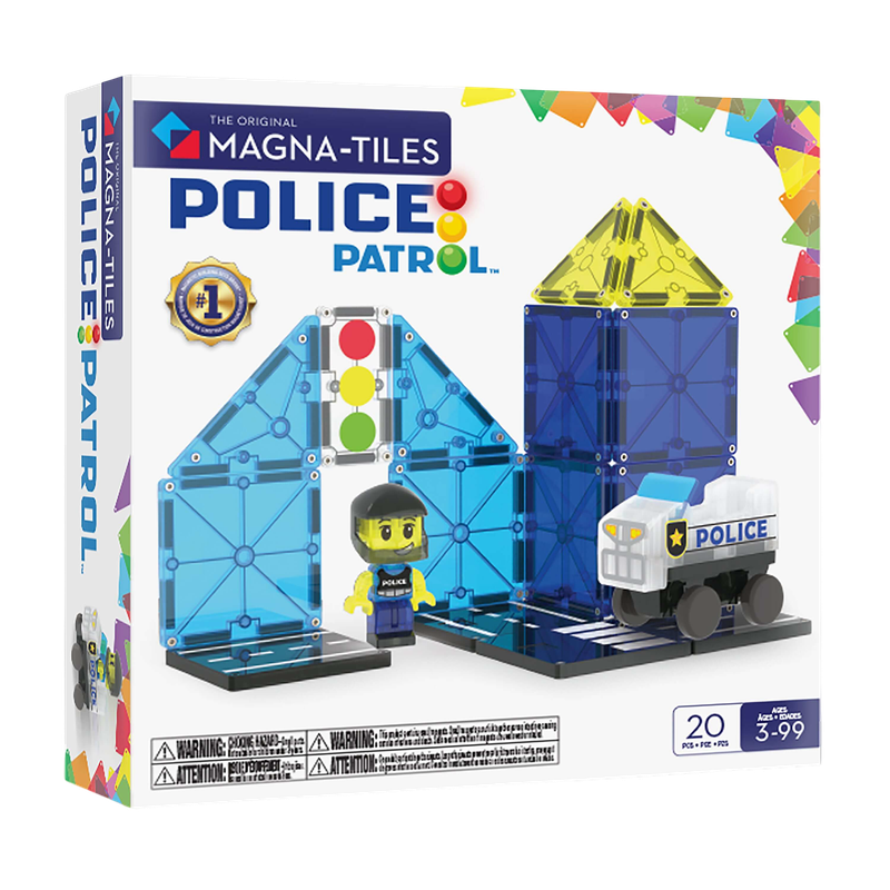 Magna-Tiles Police Patrol™ 20 Piece Set
