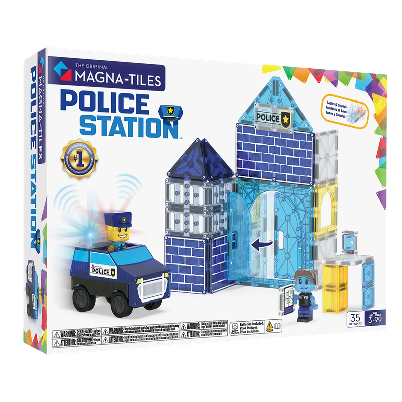 Magna-Tiles 警察局™ 35 件套裝