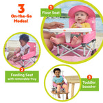 Bright Starts™ Pop N Sit Portable Booster Seat - Pink