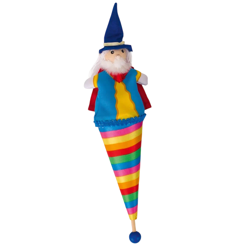 Goki Pop-Up Puppet - Rainbow Stripes