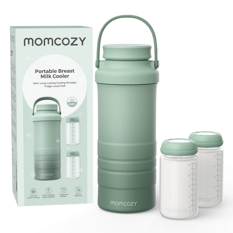 Momcozy Portable Breast Milk Cooler for Outdoor - Green - 22oz