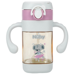 Nuby PPSU No-Spill Flip-it Cup with Handles & Weighted Straw
