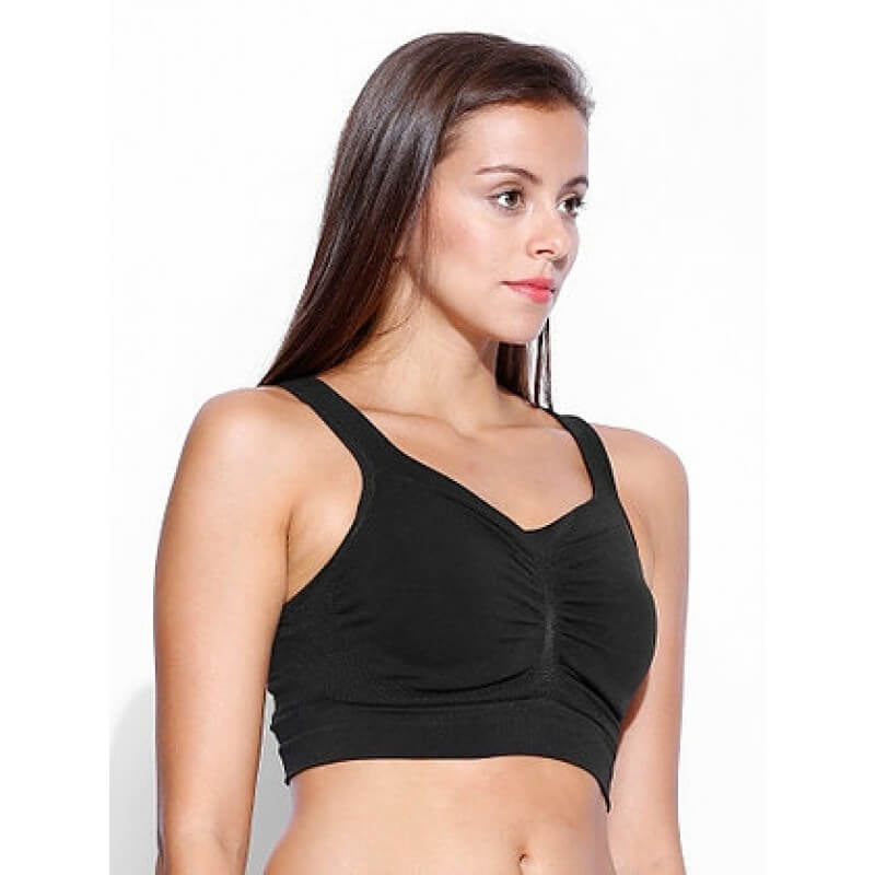 Cantaloop Pregnancy Bra (Black with Purple)