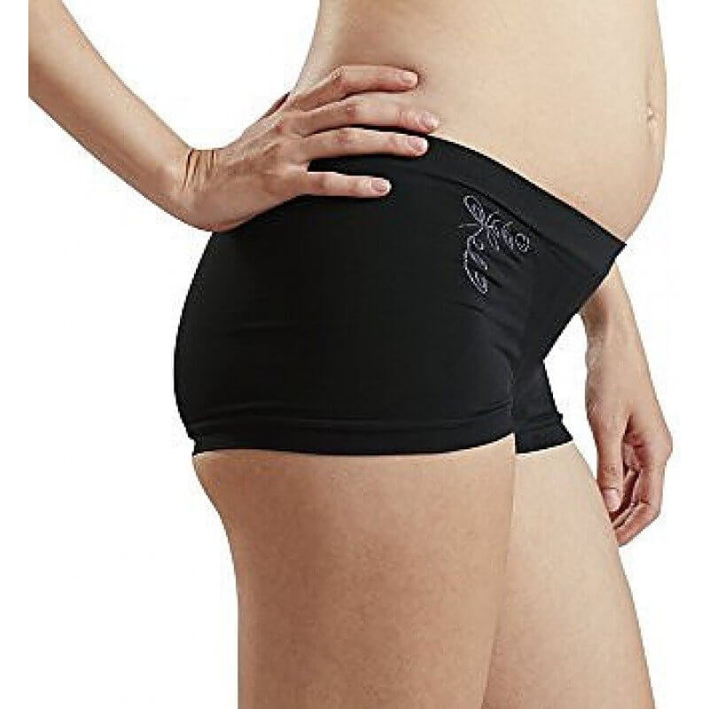 Cantaloop Pregnancy Hipsters (Black with Purple)