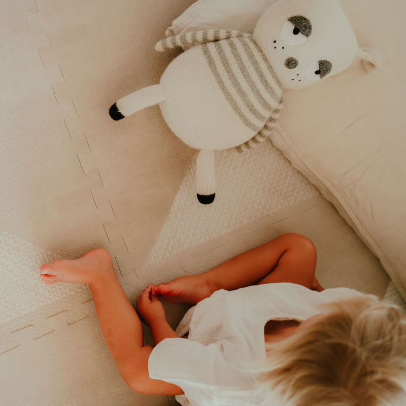 Toddlekind 高級泡棉遊戲墊 120x180公分 - Kyte 系列 - 摩卡色