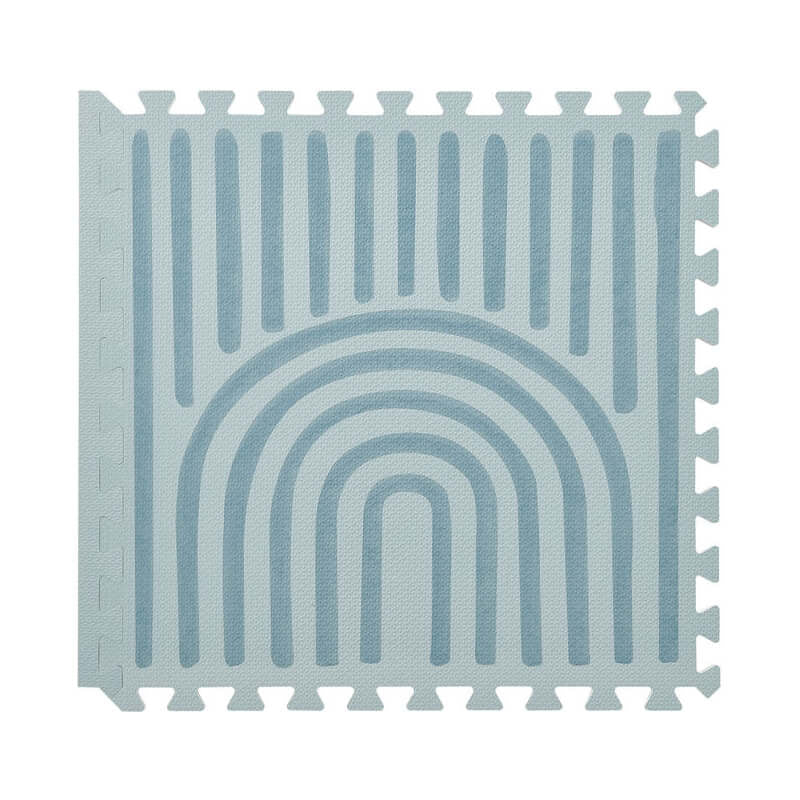 Toddlekind 高級泡棉遊戲墊 120x180cm - 線性系列 - 礦物色