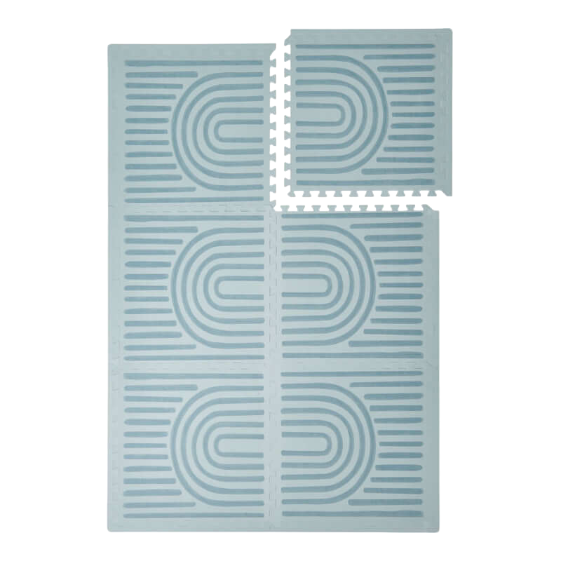 Toddlekind 高級泡棉遊戲墊 120x180cm - 線性系列 - 礦物色