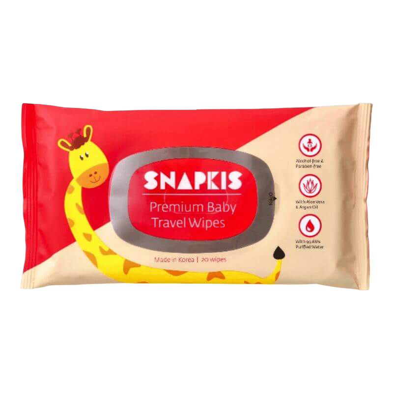 Snapkis 高級旅行濕紙巾 20 片裝