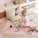 Toddlekind Prettier Playmat 120x180cm - Sandy Lines Collection - Sea Shell
