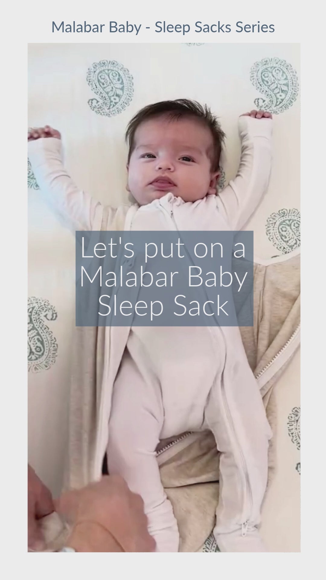 Malabar Baby Wearable Baby Sleep Bag - Fort Blue