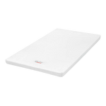 Babyletto Pure Core Bassinet Pad with Dry Waterproof Cover (91 x 46 x 2.5 cm)
