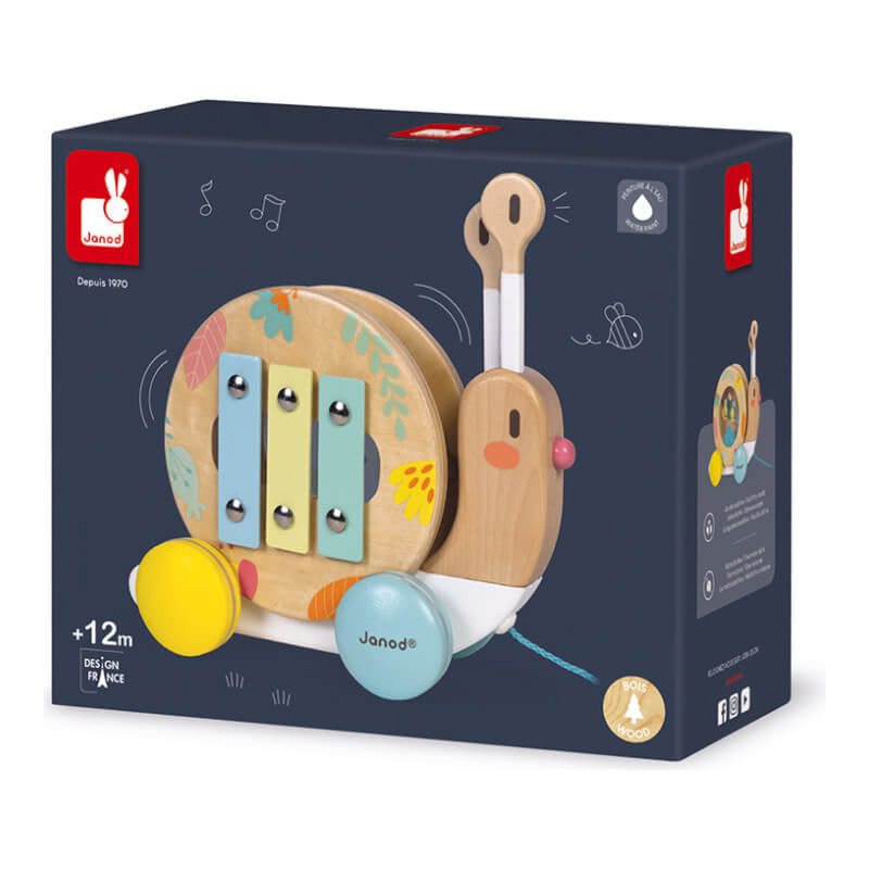 Janod Pure Pull-Along Snail