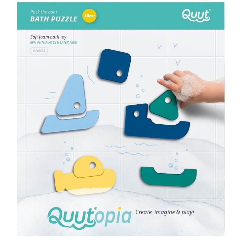 Quut Toys Quutopia 洗澡拼圖 - 搖晃小船