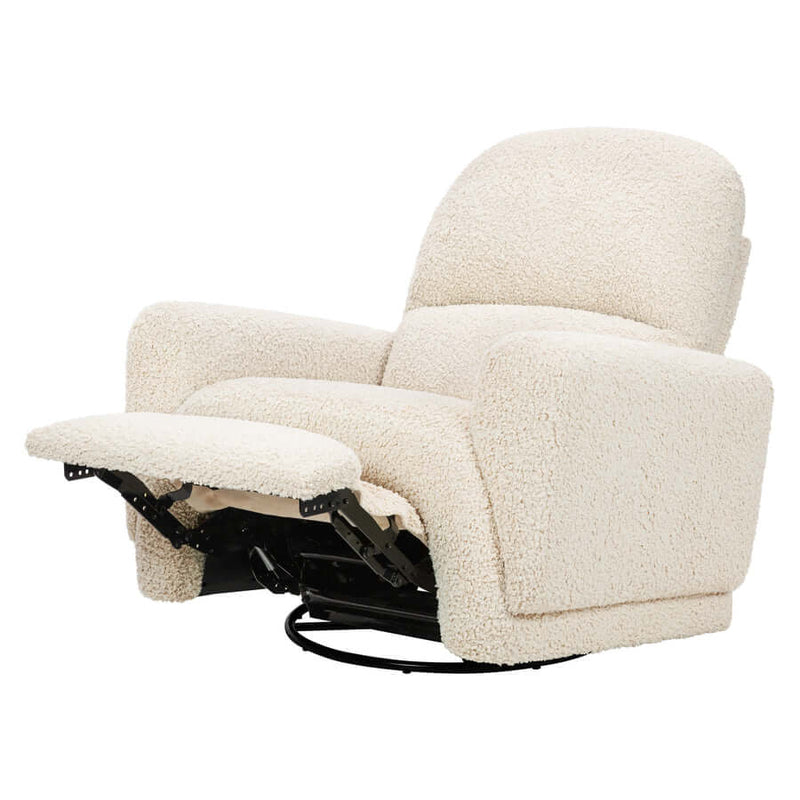 Babyletto Rainbow Recliner and Swivel Glider - Almond Teddy Loop