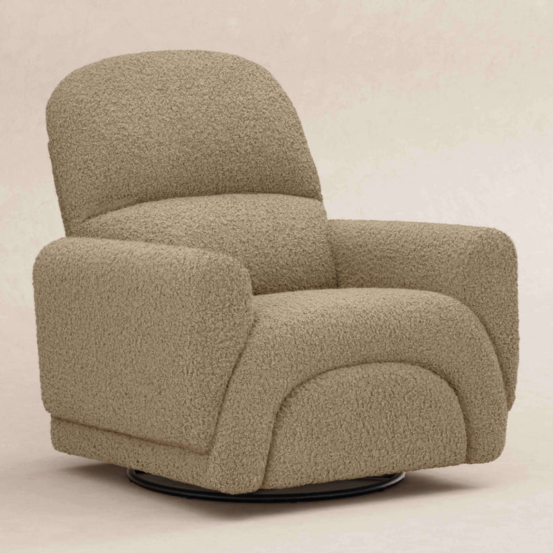 Babyletto Rainbow Recliner and Swivel Glider - Latte Teddy Loop