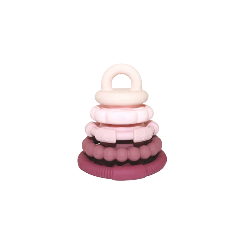 Jellystone Designs 彩虹疊疊樂和磨牙玩具 - 灰塵