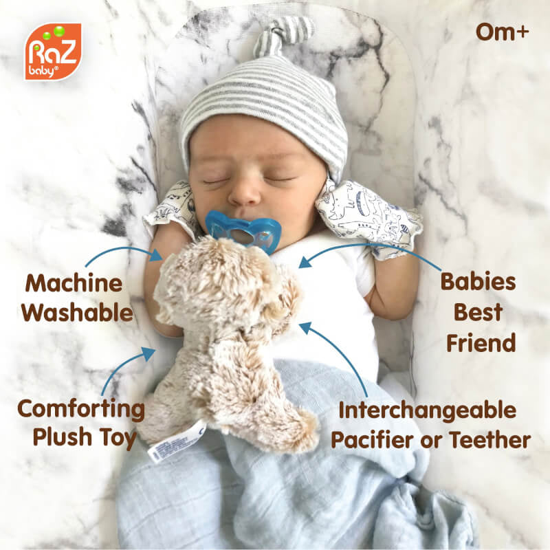 RaZbaby RaZ-Buddy Teether Holder Detachable Teether - Penguin