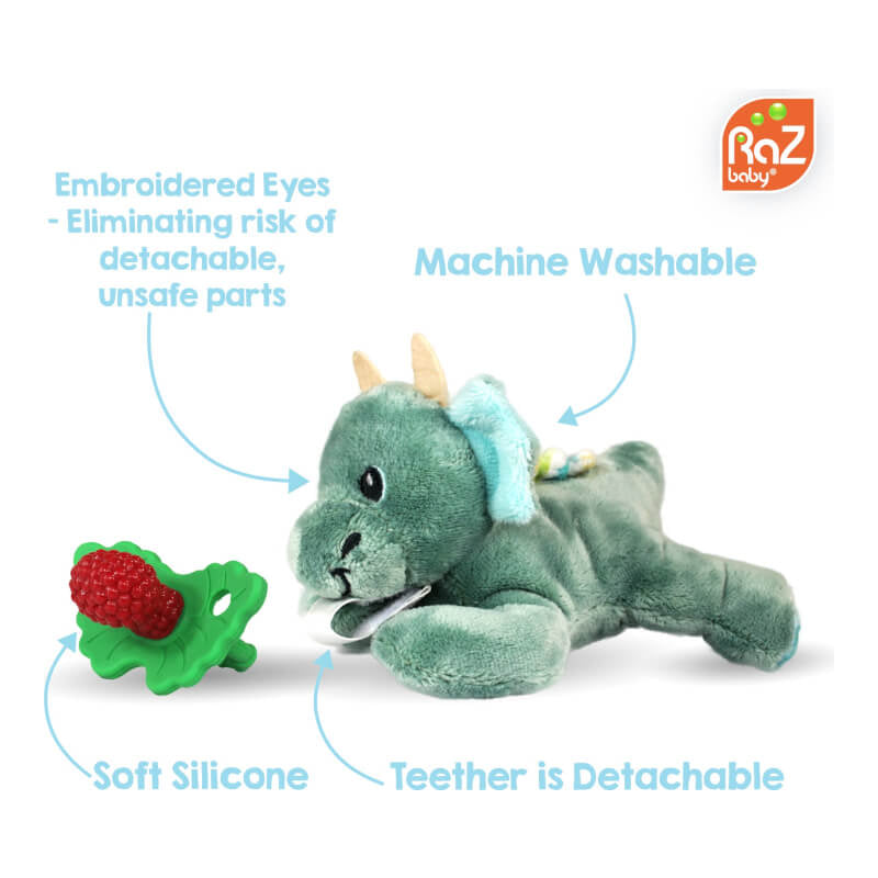 RaZbaby RaZ-Buddy Teether Holder Detachable Teether - Sloth