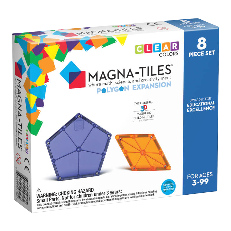 Magna-Tiles 長方形擴充包 8 件套