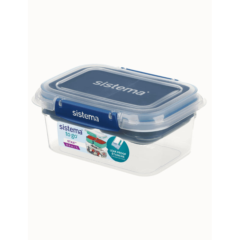 Sistema® Rectangle Stax™ TO GO™ 1公升