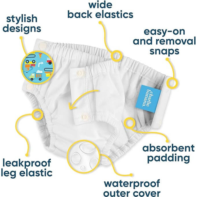 Charlie Banana Reusable Training Pants Snaps XL - Mr Dragon