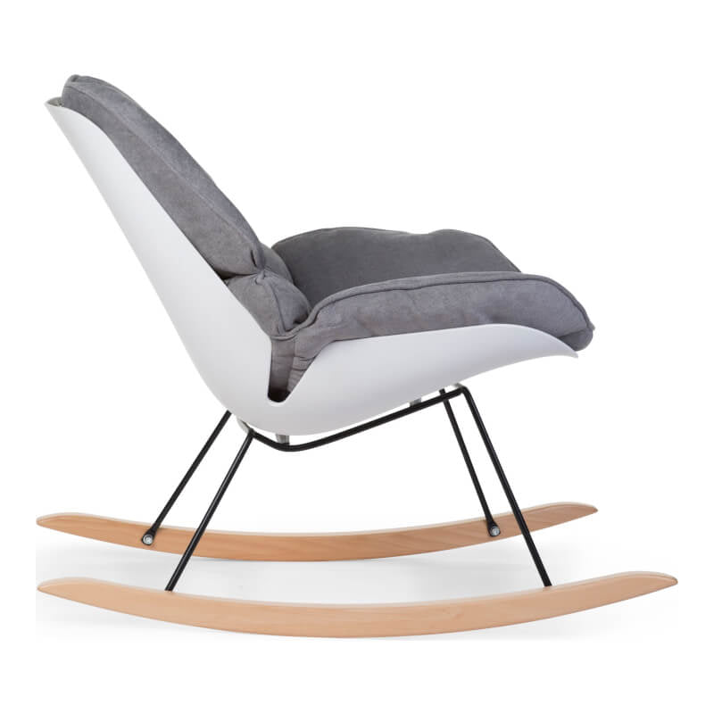 Childhome Rocking Lounge Chair - White / Grey